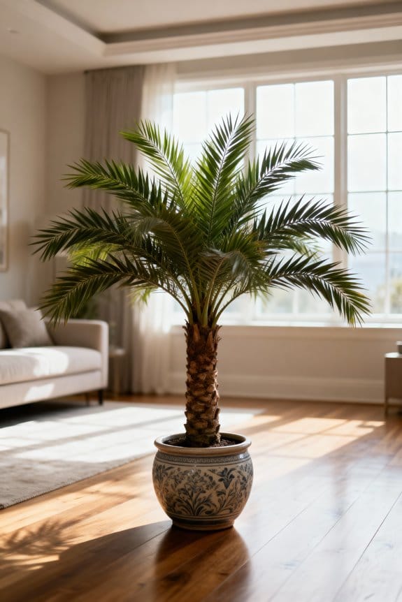 artificial date palm decor