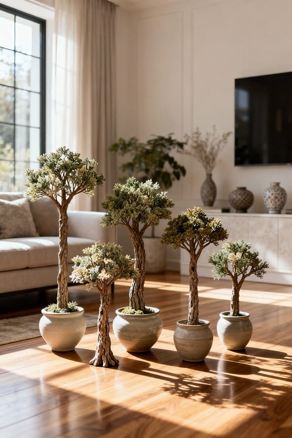 artificial tree decor ideas