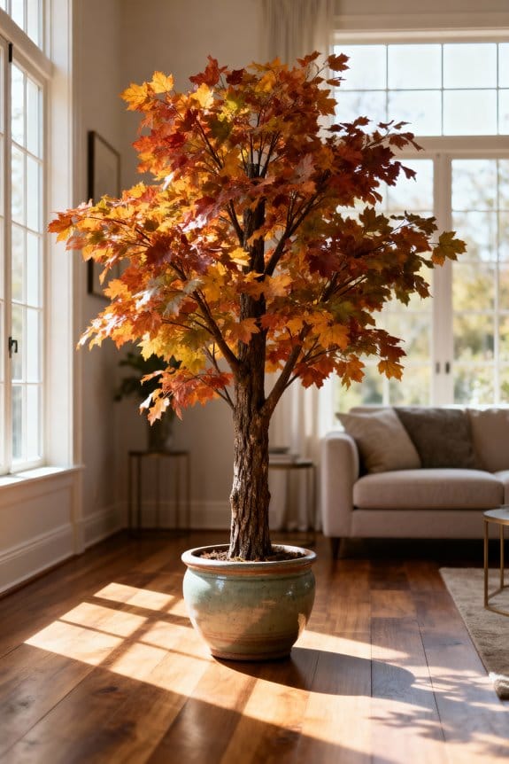 autumn decor and trees
