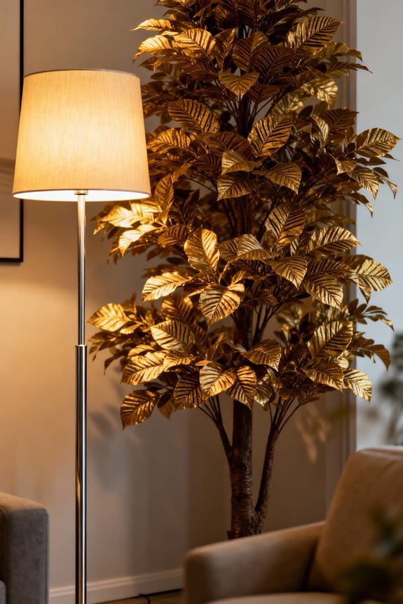 balanced decor with lamps