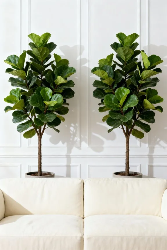 balanced faux tree placement