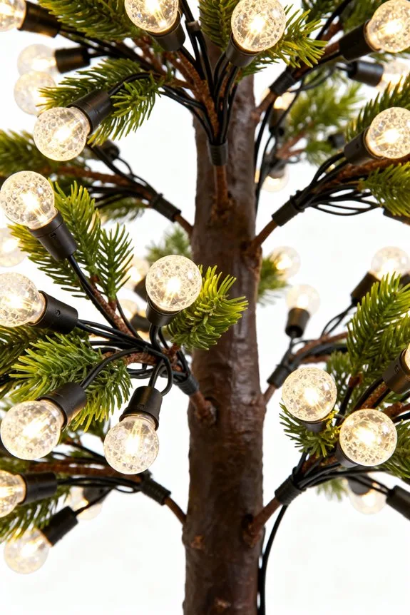 choosing artificial tree lighting