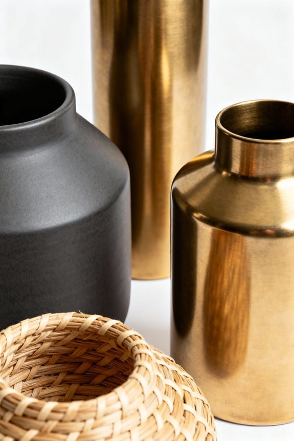 complementary planters enhance decor