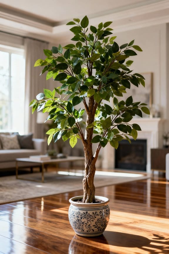 dust free faux trees