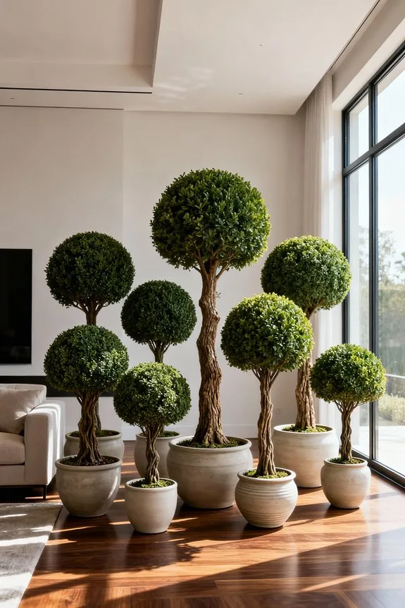 elegant faux topiary options