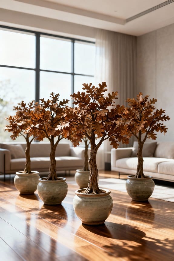 elegant indoor faux trees