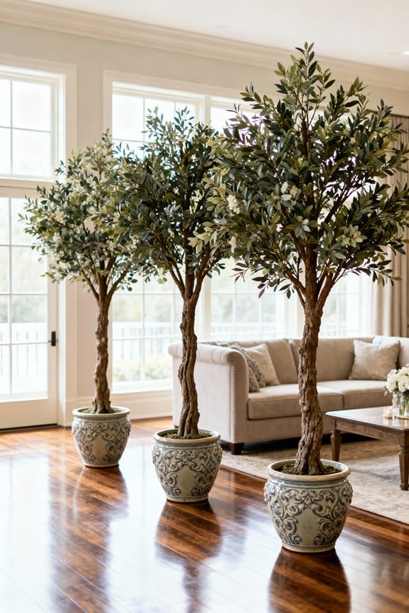 enchanting faux tree decor
