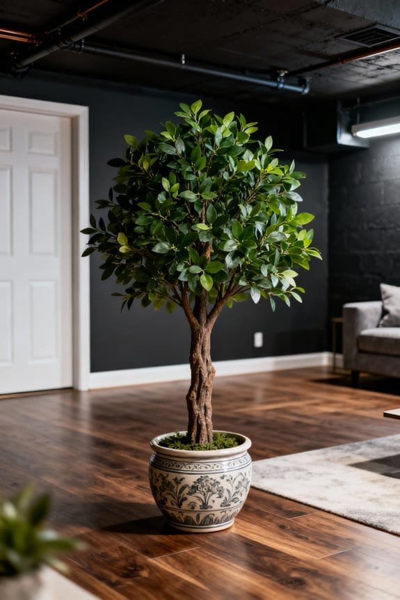 enhance basement decor creatively