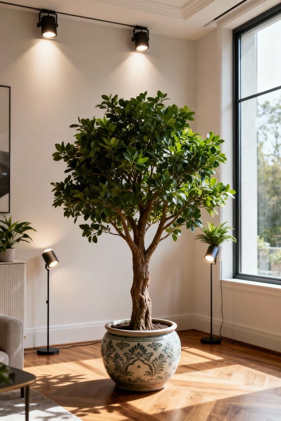 enhancing faux plants ambiance