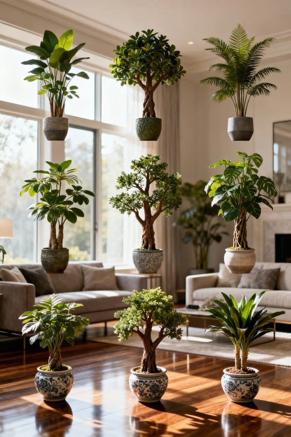 exotic artificial indoor trees