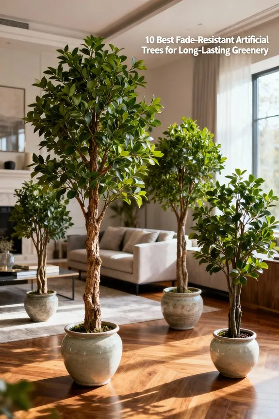 fade resistant artificial trees