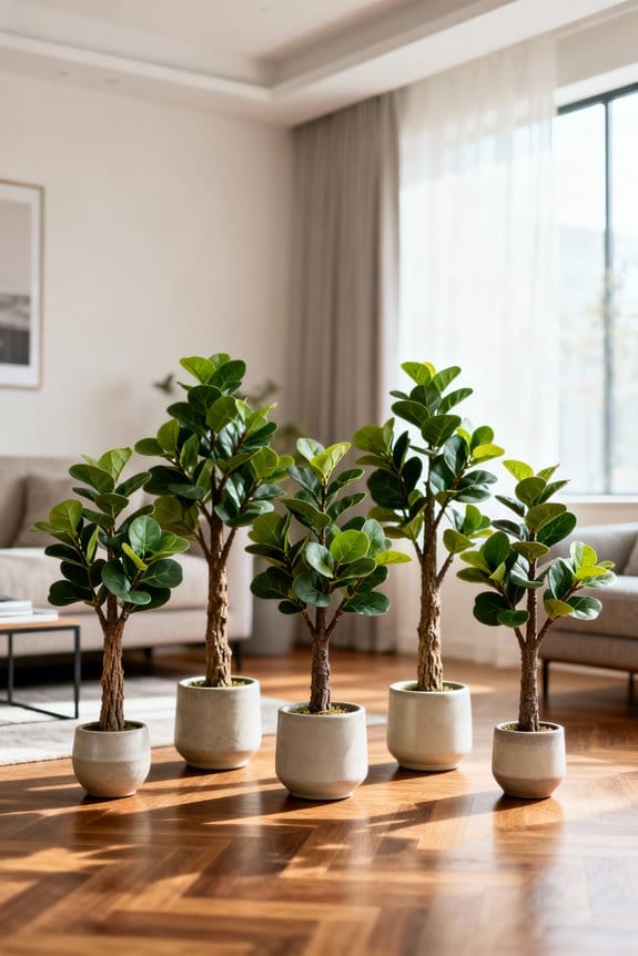 faux fiddle leaf figs