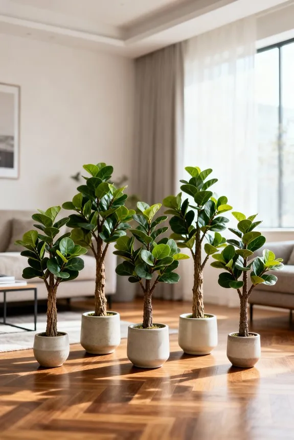 faux fiddle leaf figs