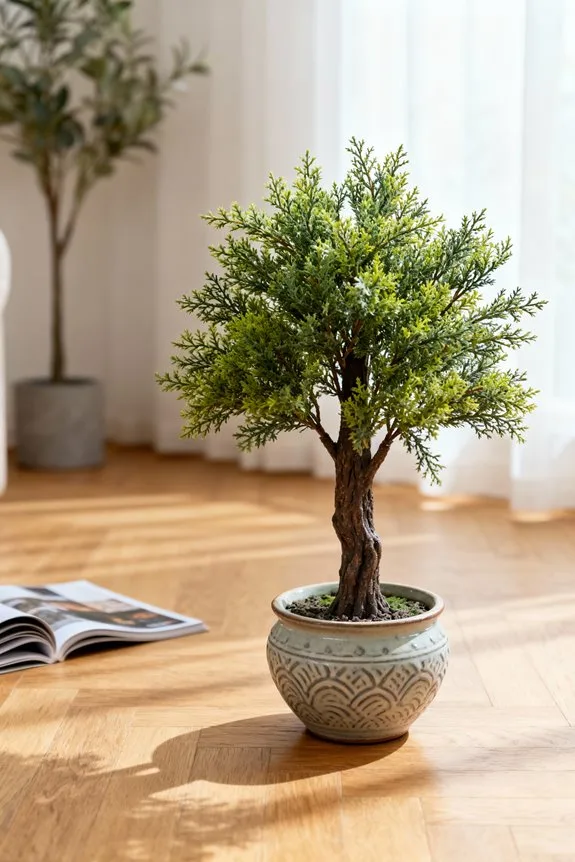 faux greenery reduces visual stress