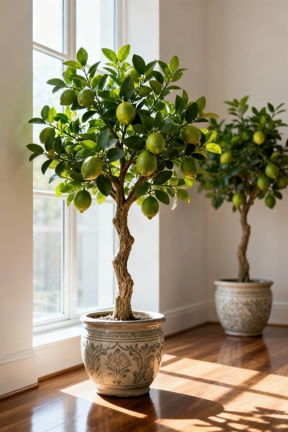 faux lime trees selection
