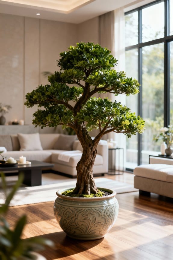 faux plants for relaxation