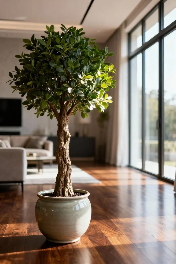 faux tree planter pairing