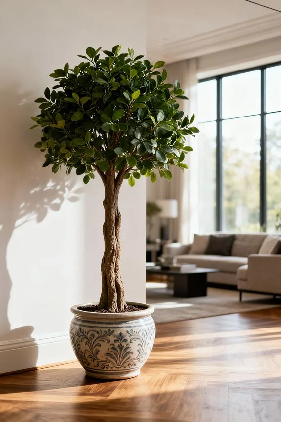 faux tree wall decor