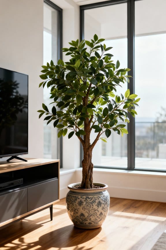 faux trees for aesthetics