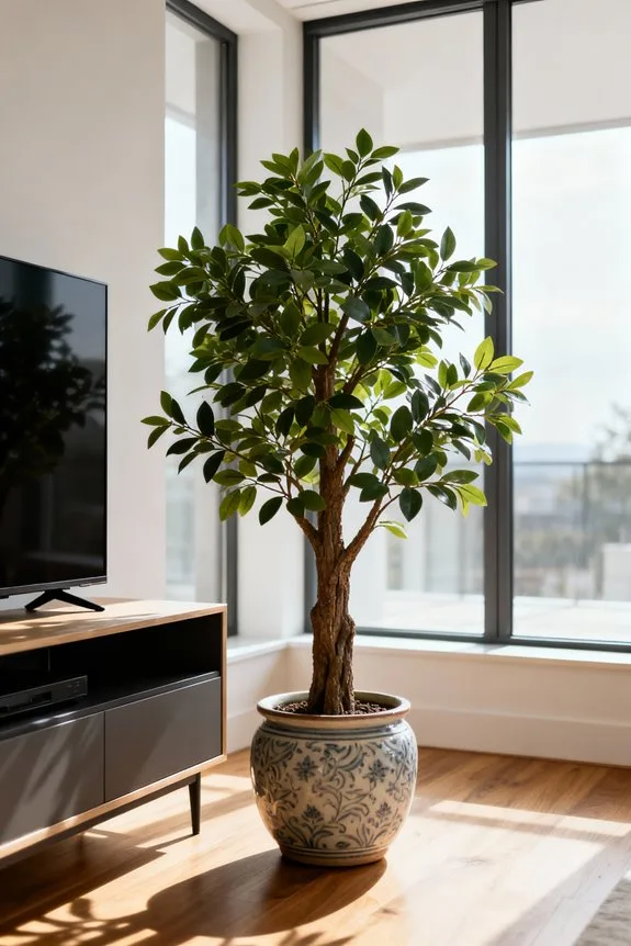 faux trees for aesthetics