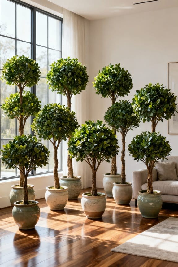 faux trees for decor