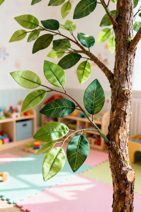 faux trees for imaginative play