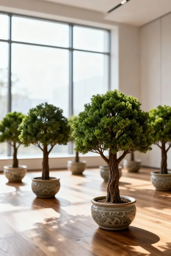 faux trees for waiting rooms