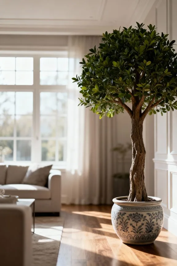 faux trees replace high maintenance plants