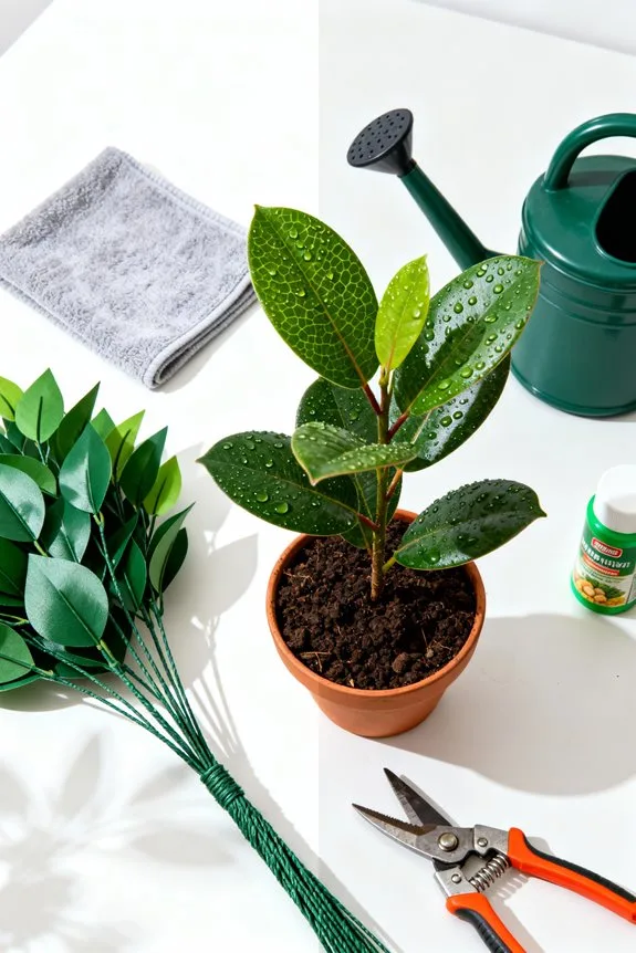 faux trees require minimal maintenance