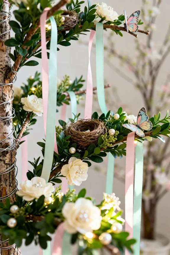 fresh spring faux tree styling