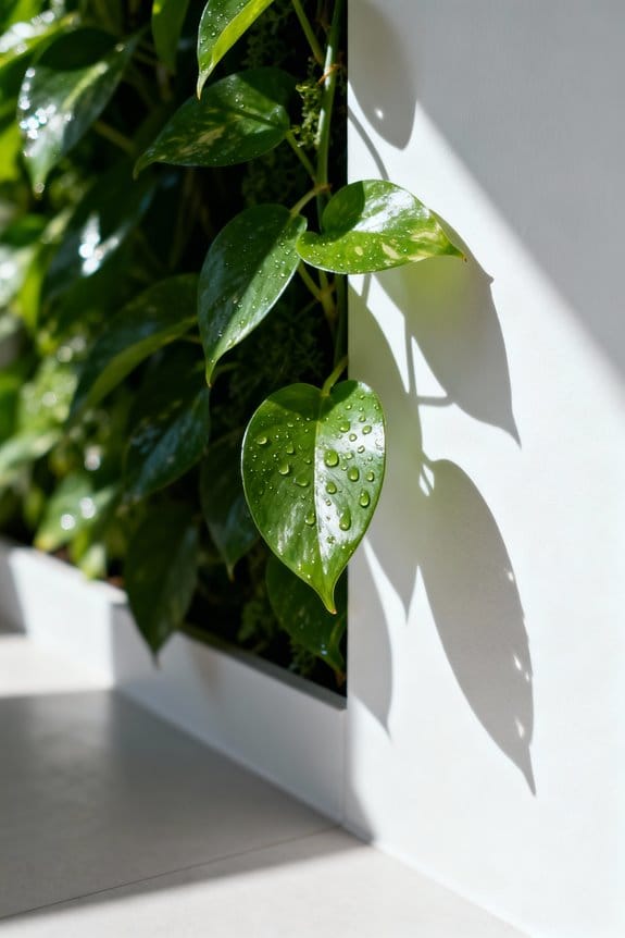 greenery reduces glare effectively