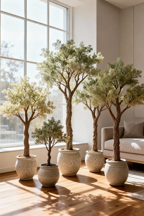 handcrafted seasonal artificial trees