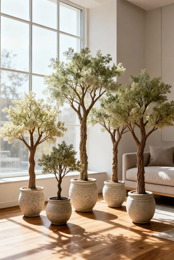 handcrafted seasonal artificial trees