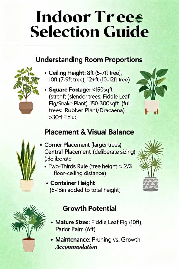 ideal indoor tree height