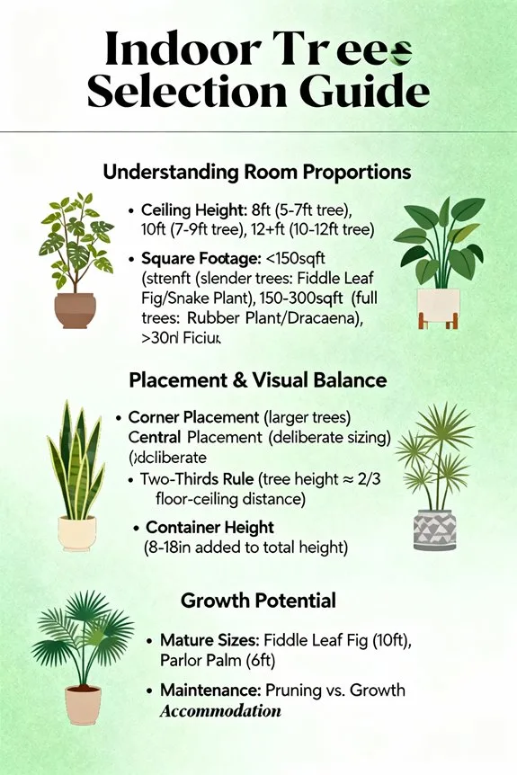 ideal indoor tree height