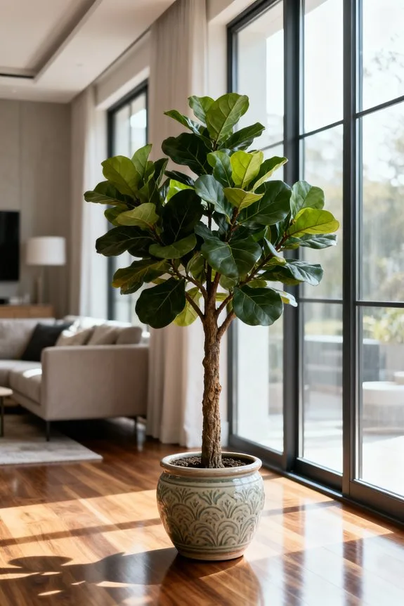 ideal spaces for fiddle leaf