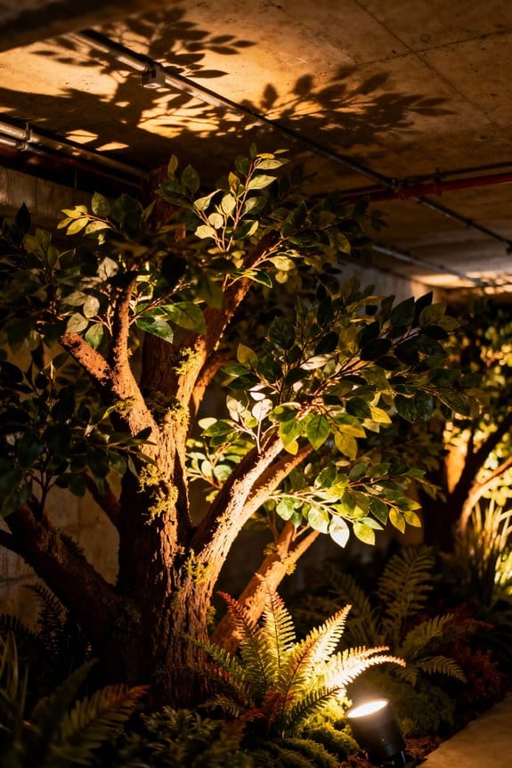 illuminate your faux trees