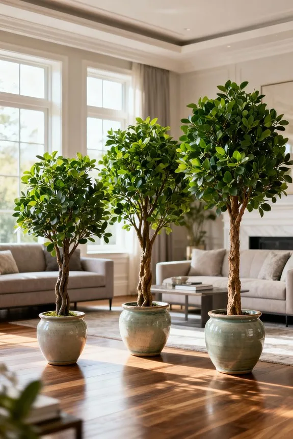 impressive welcoming artificial trees