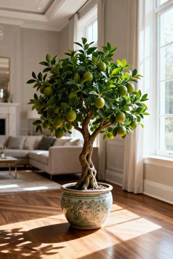 indoor artificial citrus trees