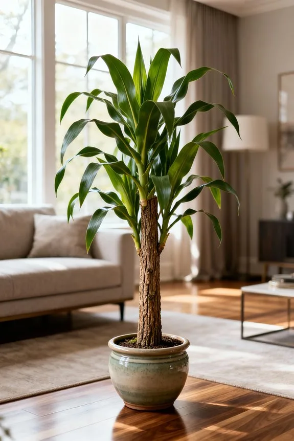 indoor corn plant trees