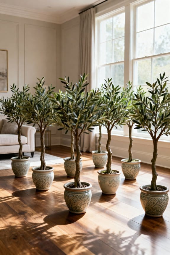 indoor stylish olive trees