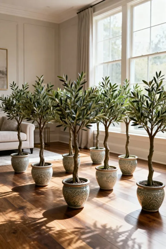 indoor stylish olive trees