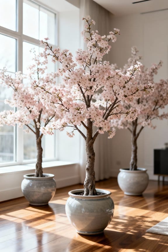 indoor tall cherry blossoms