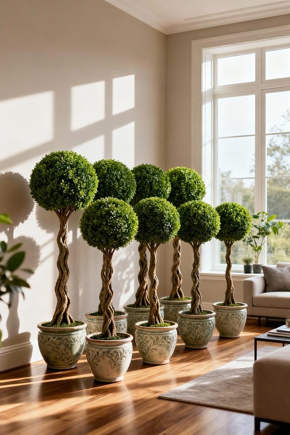 indoor topiary tree ideas