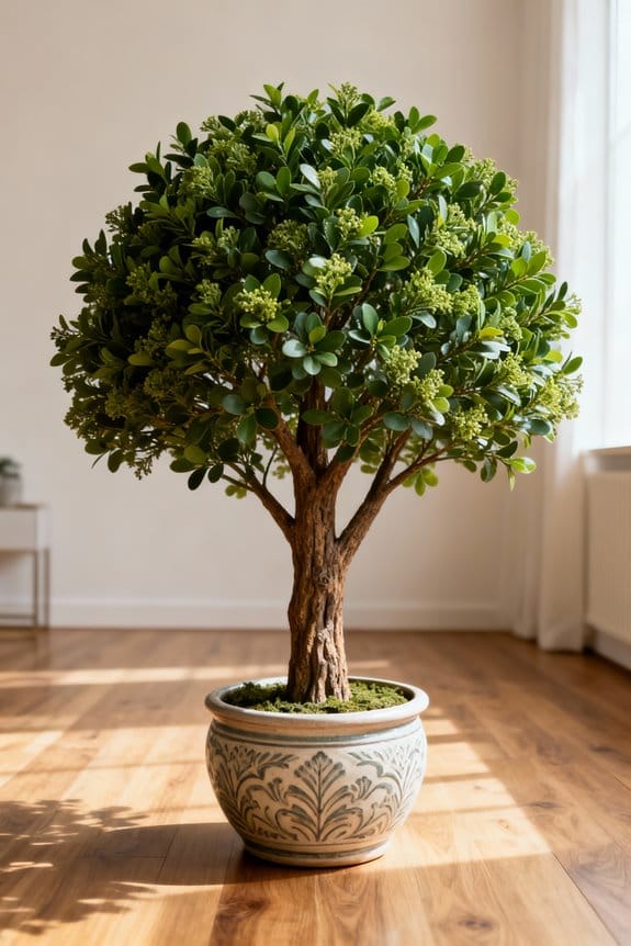 indoor trees define spaces