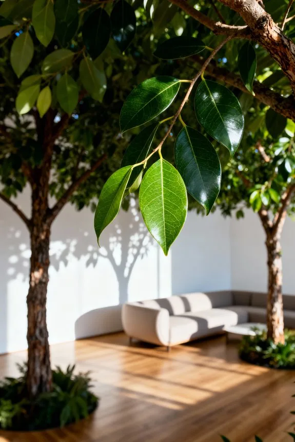 indoor trees enhance aesthetics
