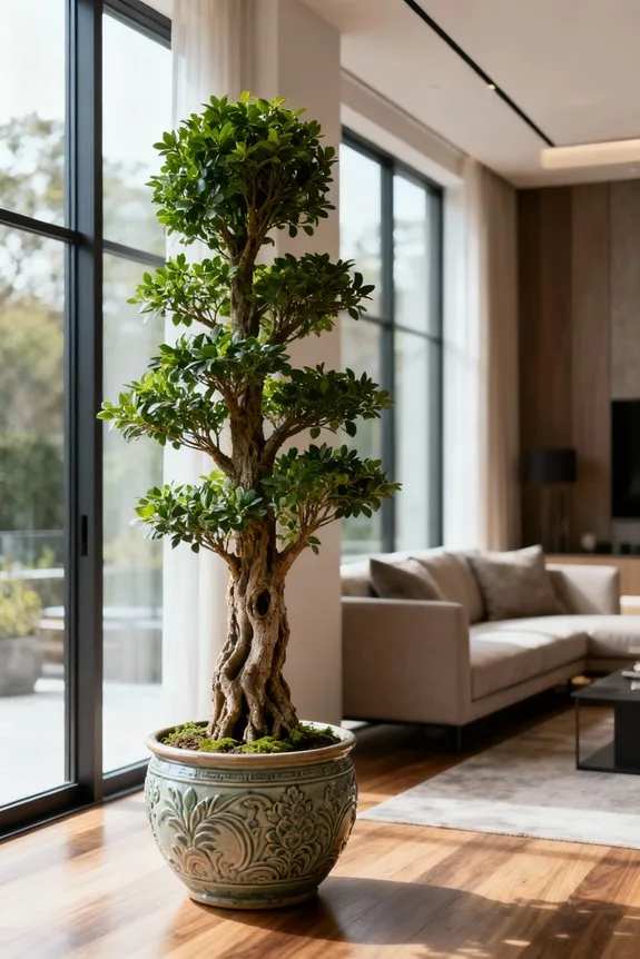 indoor trees enhance spaces