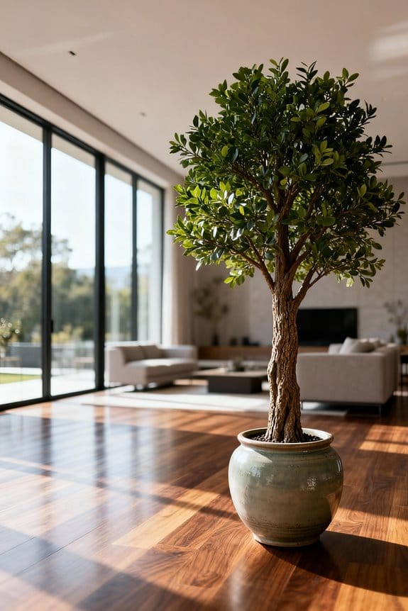 indoor trees for open plan