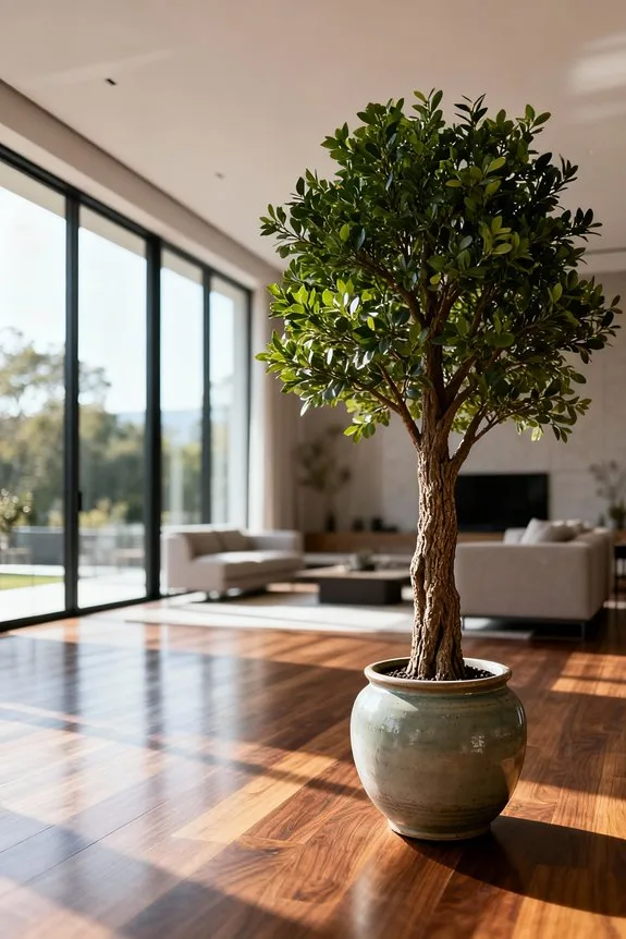 indoor trees for open plan
