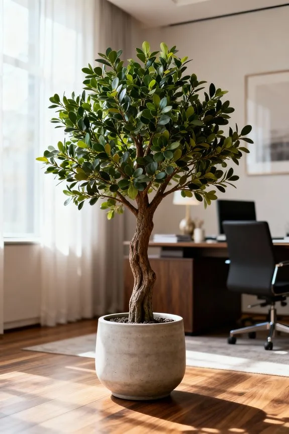 indoor trees reduce stress